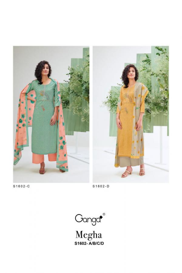 Ganga Megha S1602 Fancy Cotton Salwar Kameez Collection